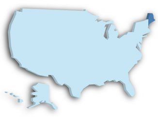 Maine Location Map