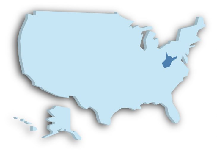 West Virginia Location Map