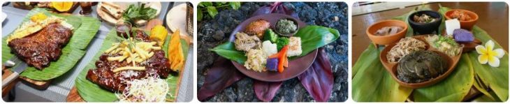 The Hawaiian cuisine