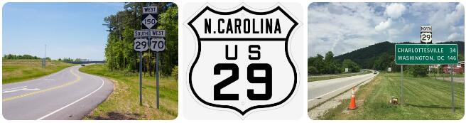 US 29 in North Carolina